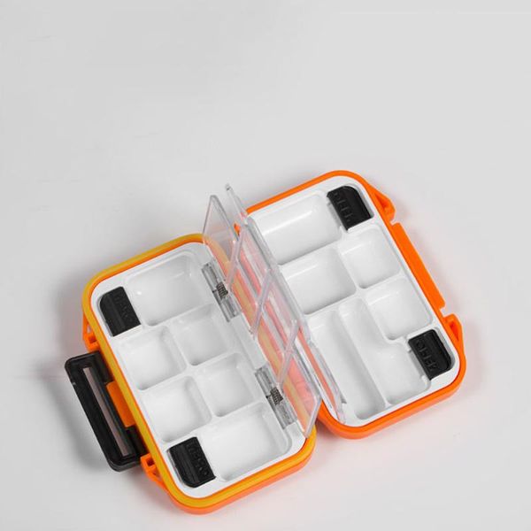 

double layer fishing box waterproof lightweight compartment multifunctional storage accessories mini container portable outdoor