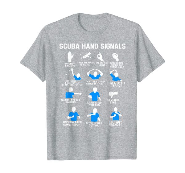 

scuba hand signals shirt diver hand sign funny, White;black