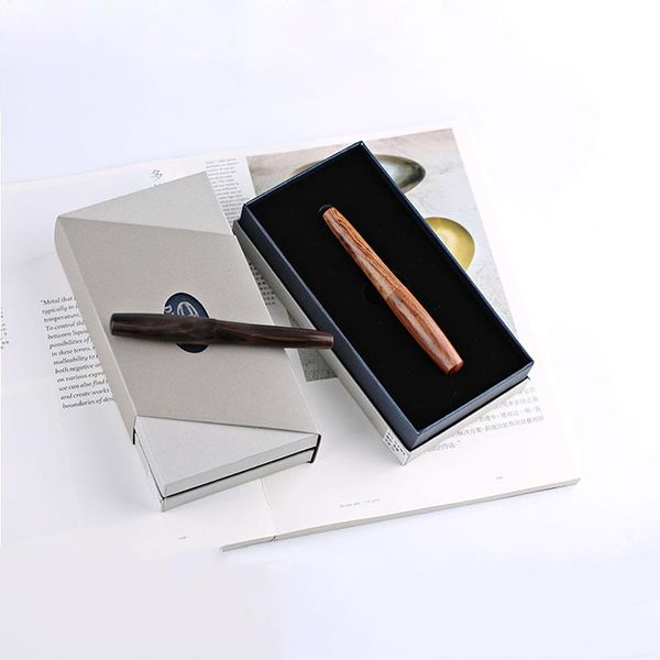 

mahogany solid wood handmade pen ef nib fountain pens