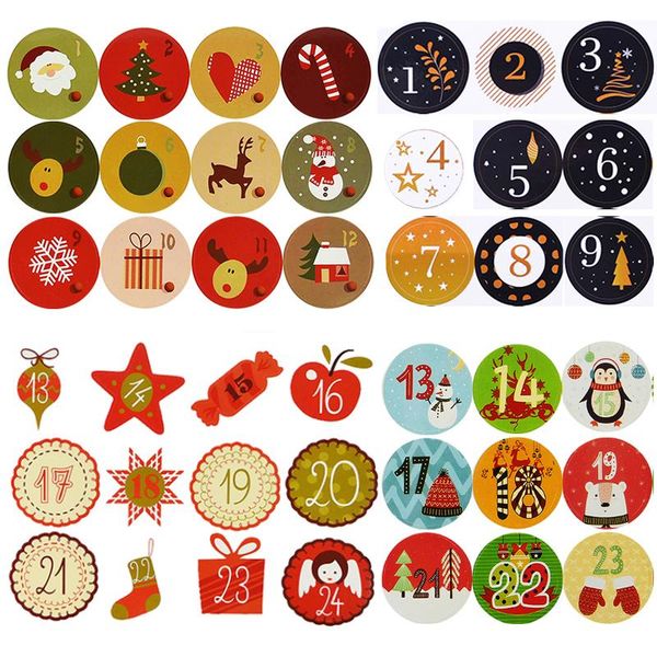 

other arts and crafts 1/10sheets merry christmas stickers scrapbooking thank you card gift box package label sealing decor stationery sticke