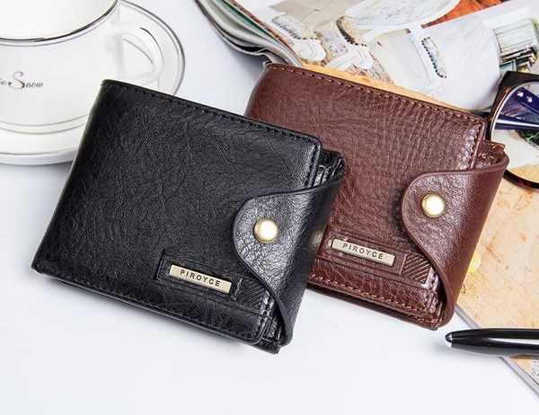 

wallets fashion style coin pocket men patent leather business casual vertical cross multi functional hasp card holder wallet, Red;black