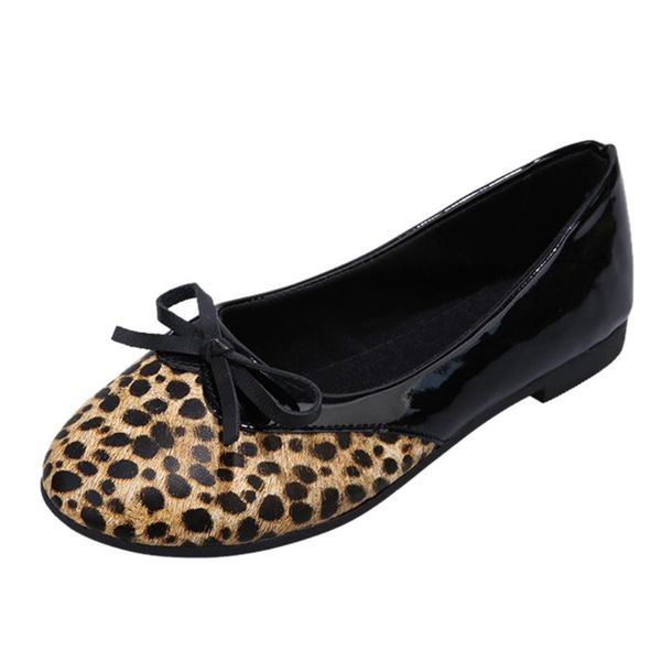 

dress shoes leopard women's ladies pumps bowknot lady slip-on heels fashion casual party single, Black