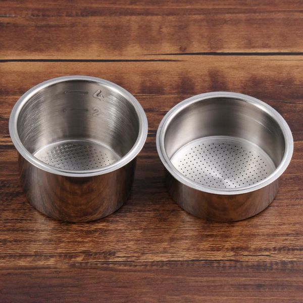 

coffee filters 59mm single wall non-pressurized porous filter basket stainless steel double cup
