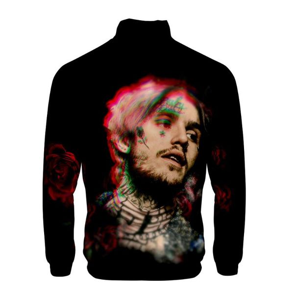 

men's jackets creative lil peep zipper jacket men boy hoodie autumn hipster harajuku clothes hip hop fashion stand, Black;brown