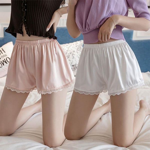 

elegant safety shorts women soft seamless lace underwear yoga outfit