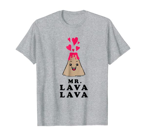 

mr lava lava t-shirt - funny volcano lover, White;black