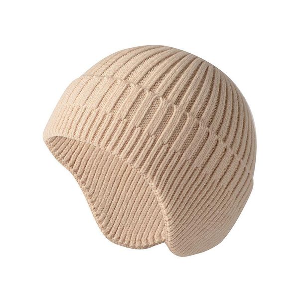 

beanies autumn winter windproof knitted outdoor ear protection cap running skiing motorcycle riding hat bike cycling caps