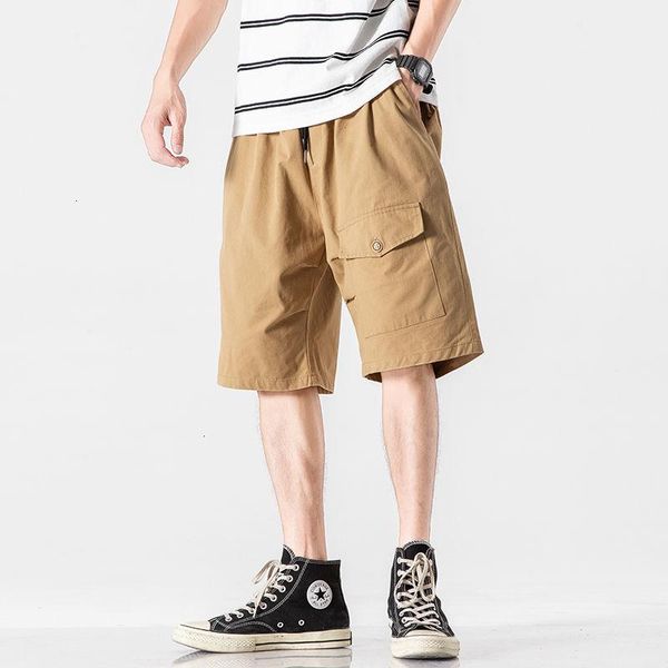 

men's shorts 2021 summer japanese shadowless wall large tooling m-5x hk20372-p35, White;black
