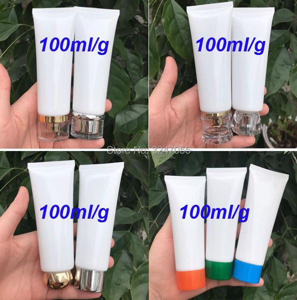 

100ml/g portable cosmetic squeeze soft hand cream tube, beauty makeup lotion container,cosmetic accessories,10/30/50pcs storage bottles & ja