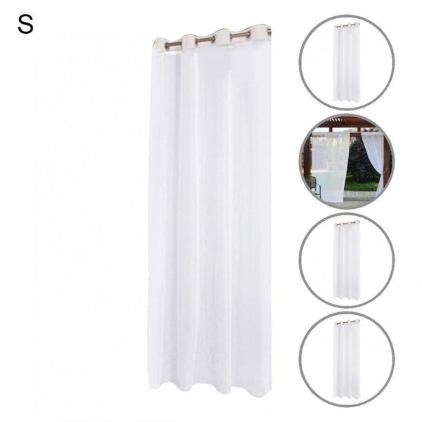 

curtain & drapes multipurpose helpful outdoor white sheer patio drape washable dustproof for corridor