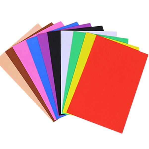 

other arts and crafts 10pcs/lot a4 thick multi color sponge foam paper fold solid scrap booking craft diy decoration
