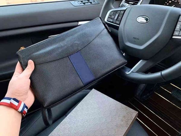 

high-end luxury brand men's must-have clutch bag designer classic envelope purse
