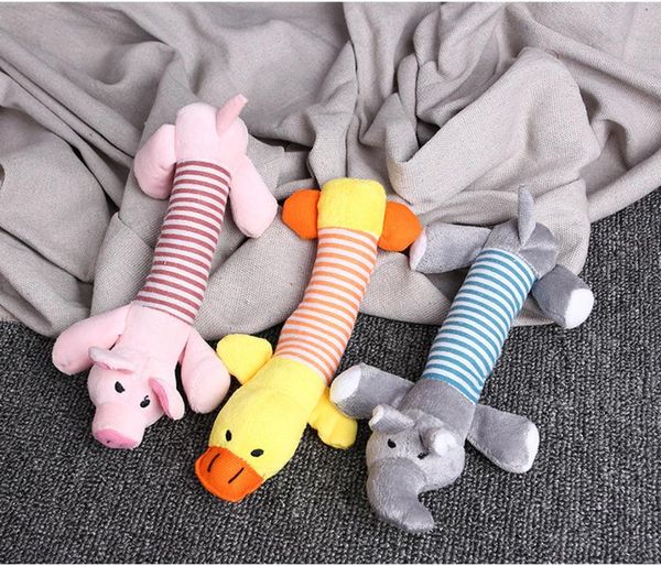 

cat toys plush vocal striped animal dog toy funny chew pet pig