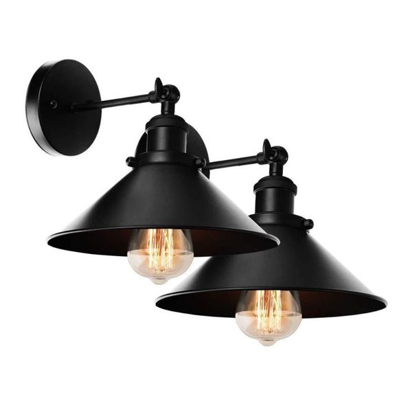 

lamp covers & shades retro industrial wall mount (without bulb) home bedroom garage vintage fixture night light multipurpose sconce