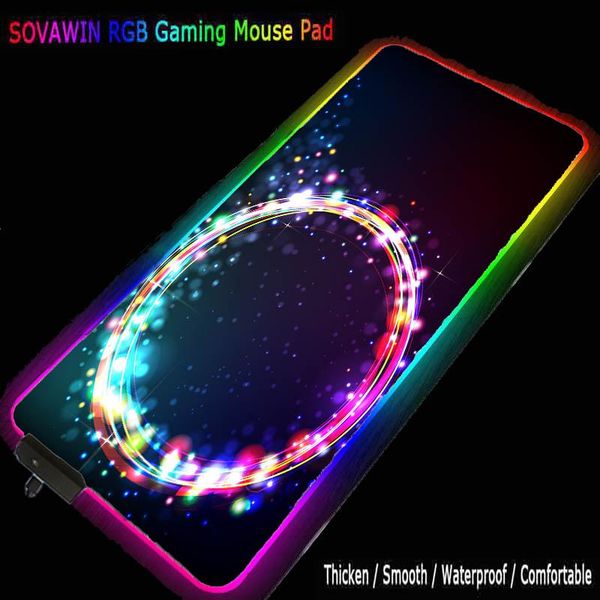 

mouse pads & wrist rests xgz led color waterproof non-slip rgb pad 40x90cm big gaming accessories office desk mat household carpet xxl