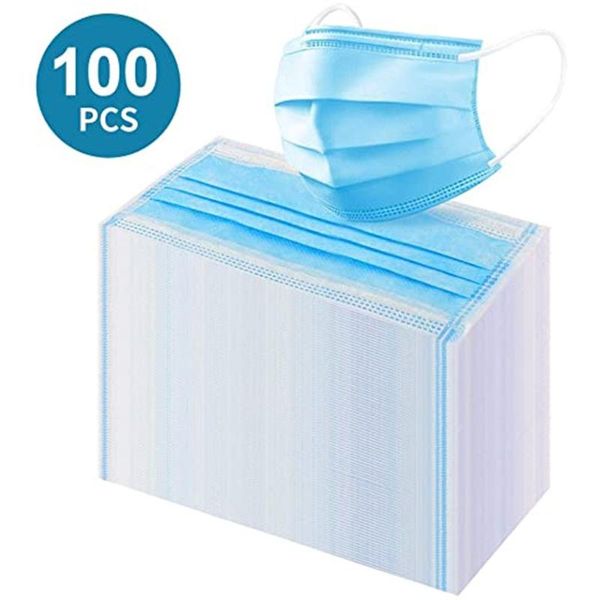 

party masks 50/100pcs a box of disposable mouth with breathable blue skin-friendly thin style halloween cosplay face cover