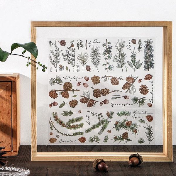 

gift wrap 4 styles 6 pieces creative pet stickers plant like weaving series scrapbooking diary stationery diy source material