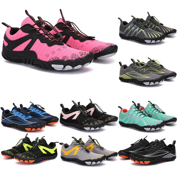 2021 Four Seasons Five Fingers Sports Shoes Mountaineering Net Extreme Simple Running, Cycling, Hiking, Green Pink Black Rock Climbing955246200