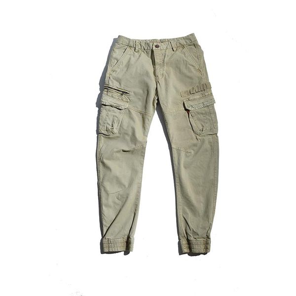 

men's pants glacialwhale mens cargo men fashion 2021 hip hop jogging japanese streetwear trousers joggers male khaki for, Black