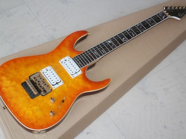

24 quality double rocker electric guitar cloud flame color tree of life mosaic