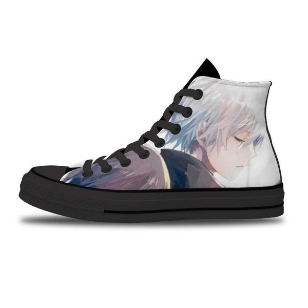 

tokyo ghoul diy printed sports japanese anime cartoon non-slip casual shoe for man trend high-canvas shoes