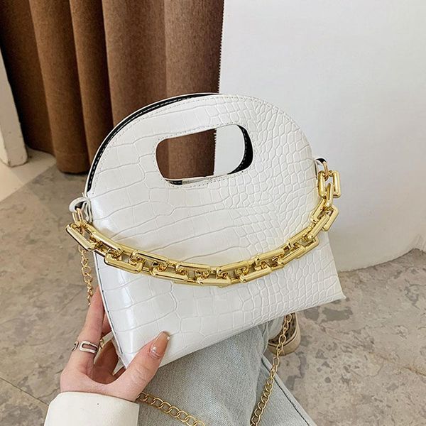 

shoulder bags 2021 simple handbags for women pu leather bag chain strap small crossbody animal prints shell phone packet