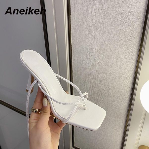 

summer women shoes narrow band head peep toe pu fashion cross-tied rome zapatos de mujer high heels femmes sandales sandals, Black