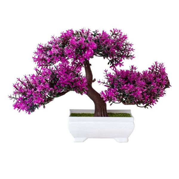 

decorative flowers & wreaths artificial plants pine bonsai small tree pot simulation potted ornaments home decoration el garden decor plant