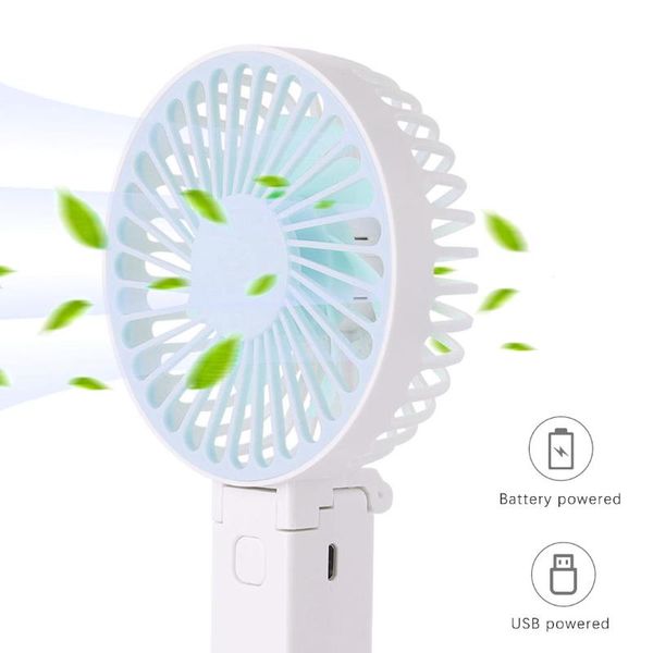 

portable mini hand fan usb rechargeable foldable room home air cooler 3 speed adjustable cooling electric fans