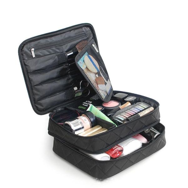 

cosmetic bags & cases womens bag storage waterproof double-layer large-capacity case wash makeup