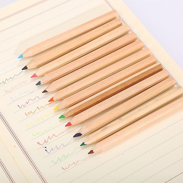 

825 paper barrel painting pens 12 color painting color pencil advertising gifts enterprise publicity can be based on the design, Black;red