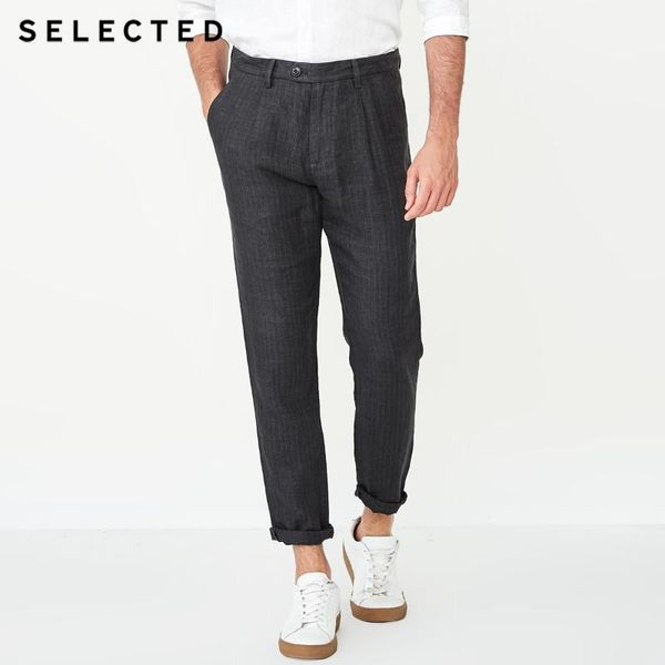 

men stripes blended trousers autumn business casual pants s | 418314521 men's, Black