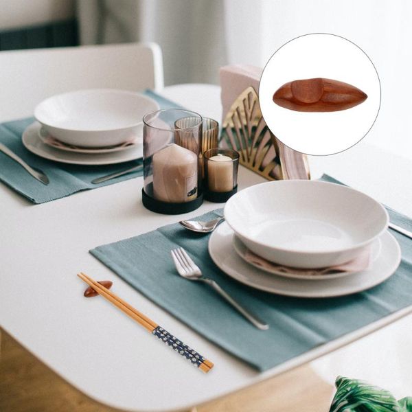 

chopsticks 6 pcs simple cutlery holders household spoon restaurant chopstick racks