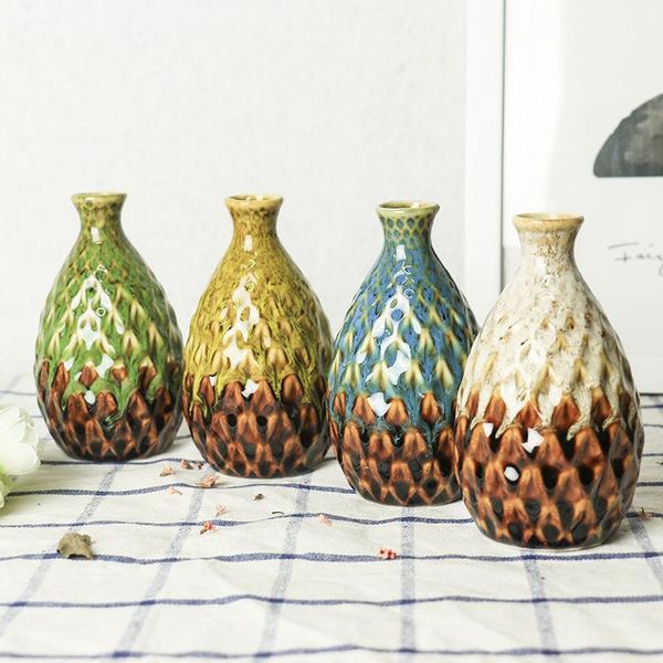 

vases multicolor mini ceramic hydroponic plant flowerpot flower arrangement tableplants bonsai home living room decoration