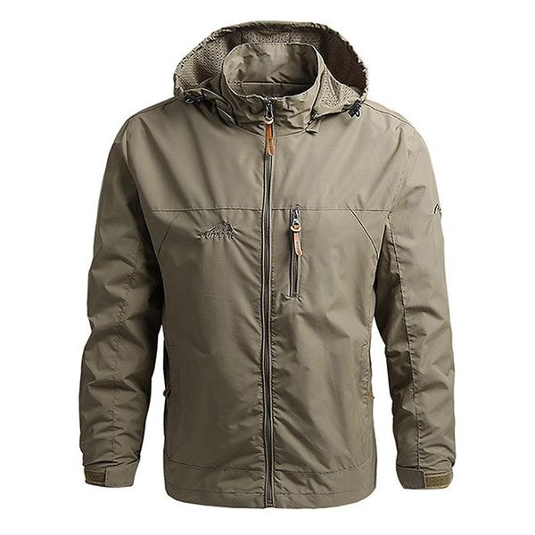 

men's jackets waterproof jacket hooded overcoat outdoor rock climbing windbreaker windproof autumn winter, Black;brown