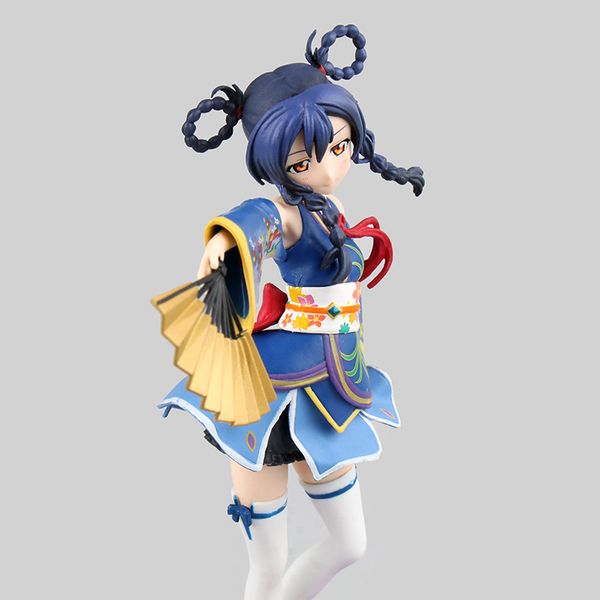 17см Love Live Sonoda Umi Kimono D Ver.ПВХ Действие фигура аниме фигуры Toys Коллективная модельная игрушка кукла для подарков 240308