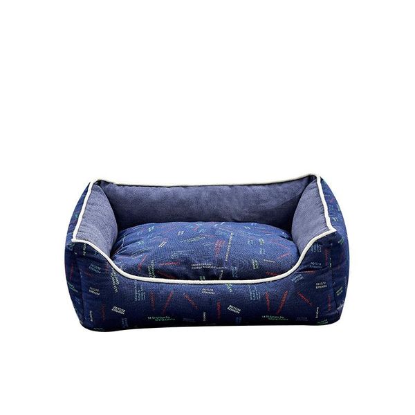 

kennels & pens pets linen printed kennel simple comfortable four seasons universal machine washable small dog pad doggie beds supplies