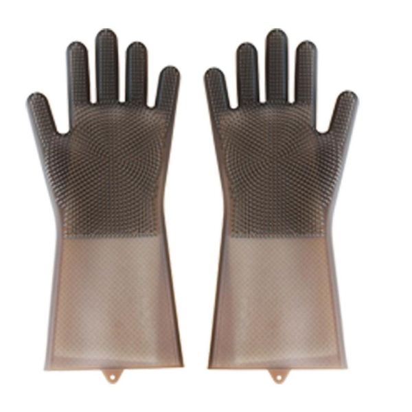 

1pcs silicone cleaning gloves multifunction magic dish washing for kitchen household disposable