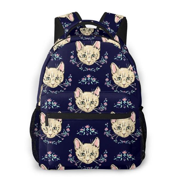 

backpack mountaineering cute cats kittens sketch shoulder bags backpacks