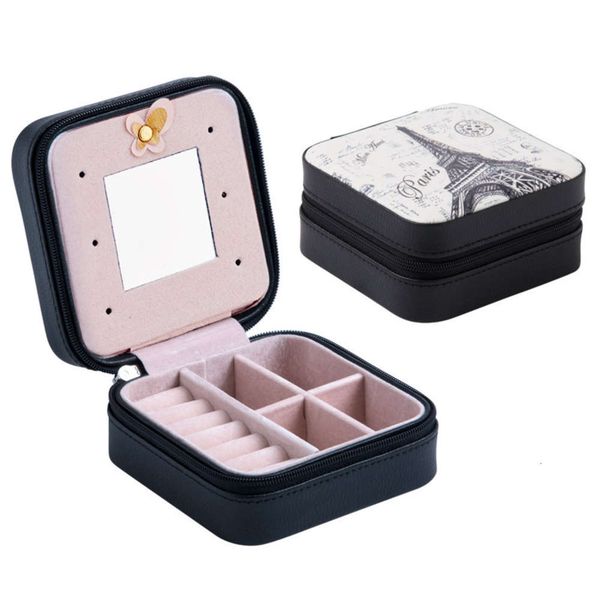 

designer storage bagnew beautiful mini jewelry box pu leather portable travel jewelry organizer display storage case for rings earrings neck