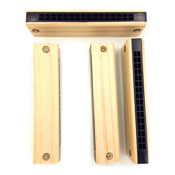

trekking poles 4pcs kids toys harmonica musical instrument early educational wooden for kid children learn playing gift