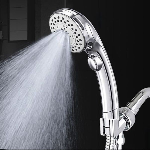 

high pressure el modern shower head set 5 setting universal bathroom with on off switch sprayer home handheld wall mounted sets