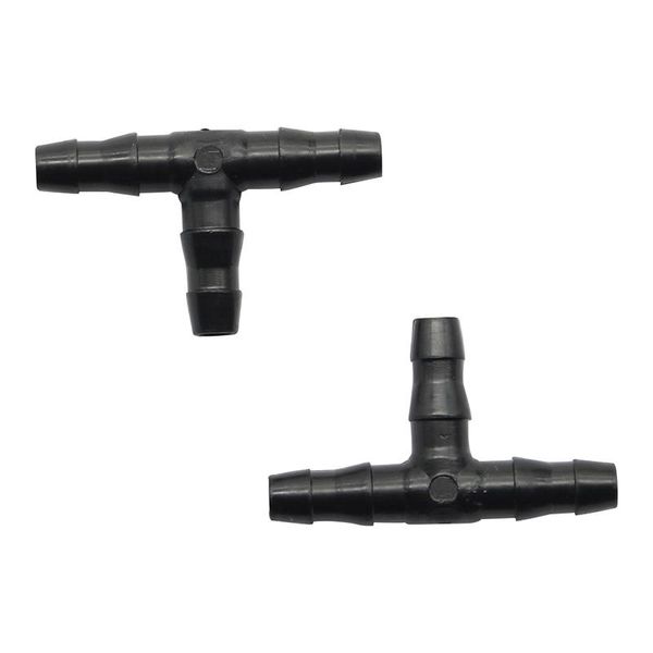 

watering equipments 50 pcs sprinkler irrigation 1/4 inch barb tee water hose connectors pipe fitting joiner drip system for 4mm/7mm