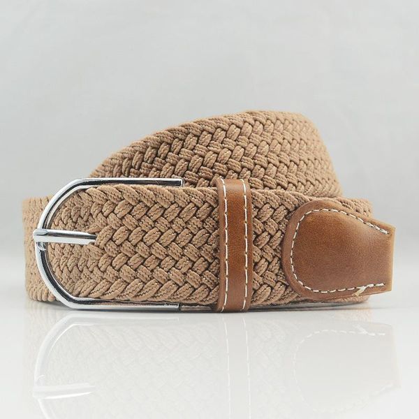 

design retro weave canvas belt women ladies men male female casual solid color fs0503 belts, Black;brown