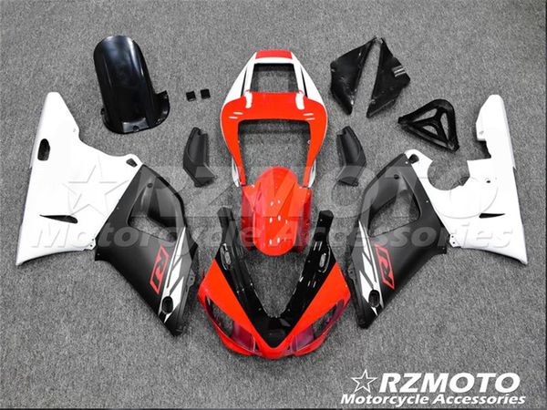 3Gifts Kit carene bici nuove vendite calde per YAMAHA YZF-R1 1998 1999 Cool Red White 1562