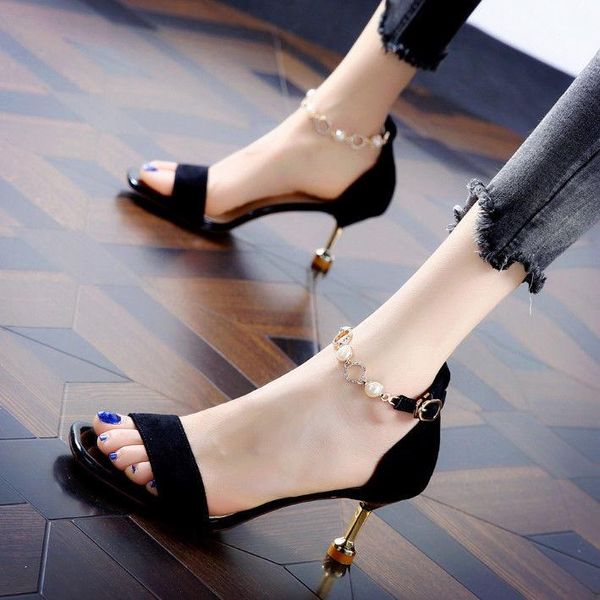 

dress shoes women heel sandals women's summer high heels chaussure femme zapatos mujer, Black