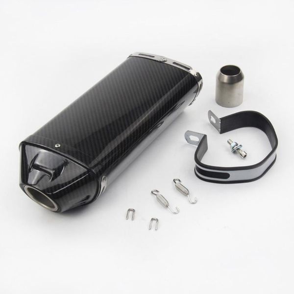 

motorcycle exhaust system muffler escape 51mm carbon fiber tip pipe for universal zx6r zx636 cbr1000rr cbr600rr