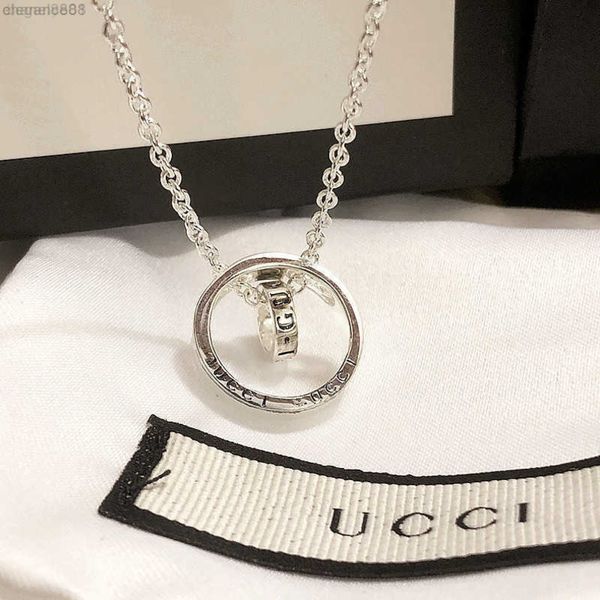 

the ancient necklace sier and double rings, tiktok, voice female, ins of the red ., Silver