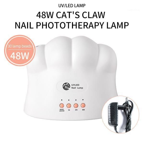 

nail lamp for manicure 30 leds 48w dryer machine uv curing gel polish with motion sensing display dryers1