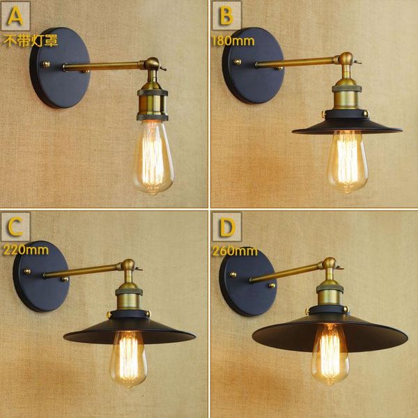 

wall lamp industrial iron simple & retro loft light balcony bar umbrella decoration